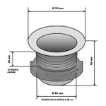 Фланец в мойку BORT Washing flange Caiman