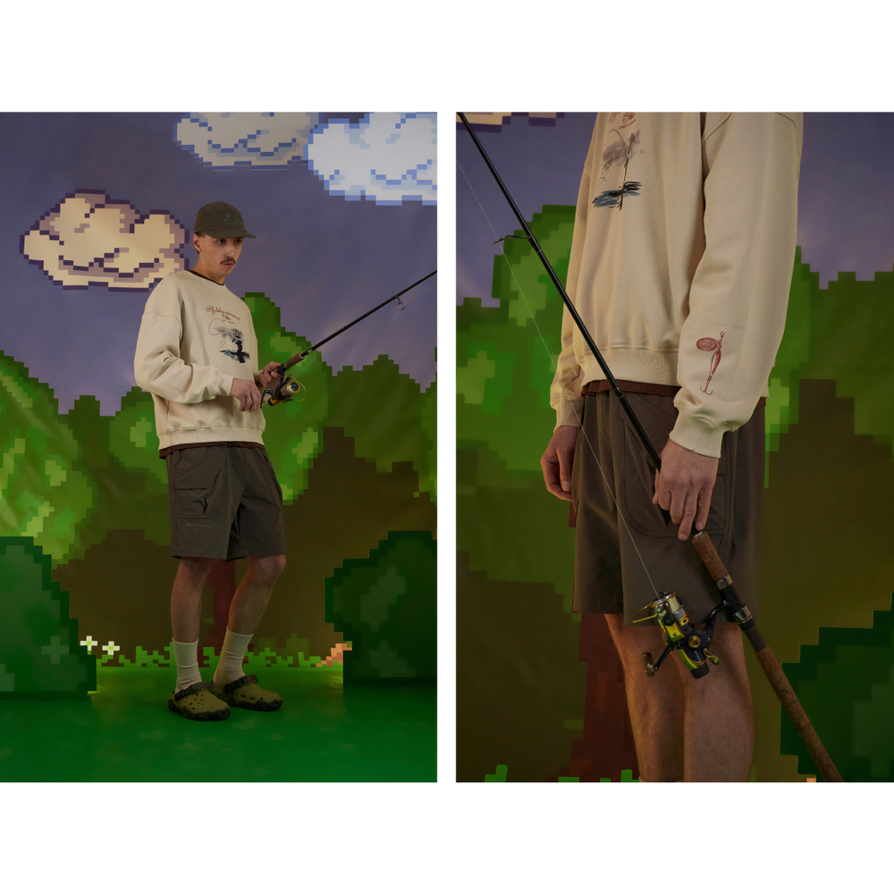 Свитшот Called a Garment Fly Fishing "Beige"