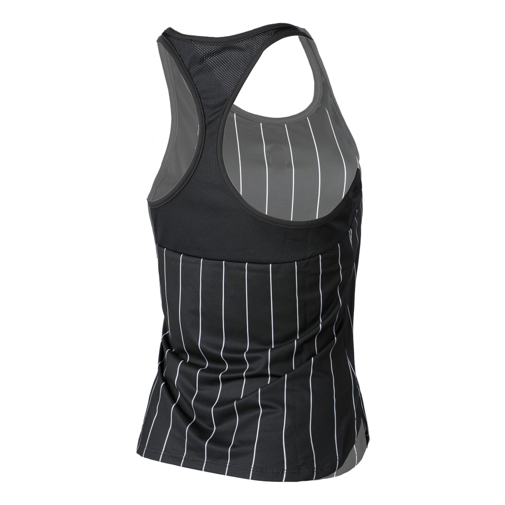 Женская теннисная майка Tennis-Point Stripes Tank Top Special Edition Women - Black, White
