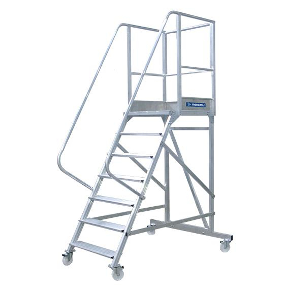 Вышка - стремянка разборная на колесах (150 кг) MEGAL ВС-1.8