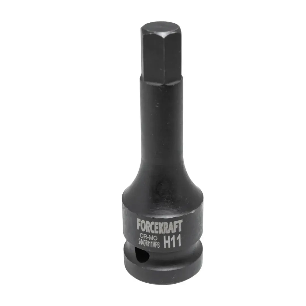 Головка-бита 6-гранная ударная 11мм,1/2'' FORCEKRAFT FK-24407811MPB