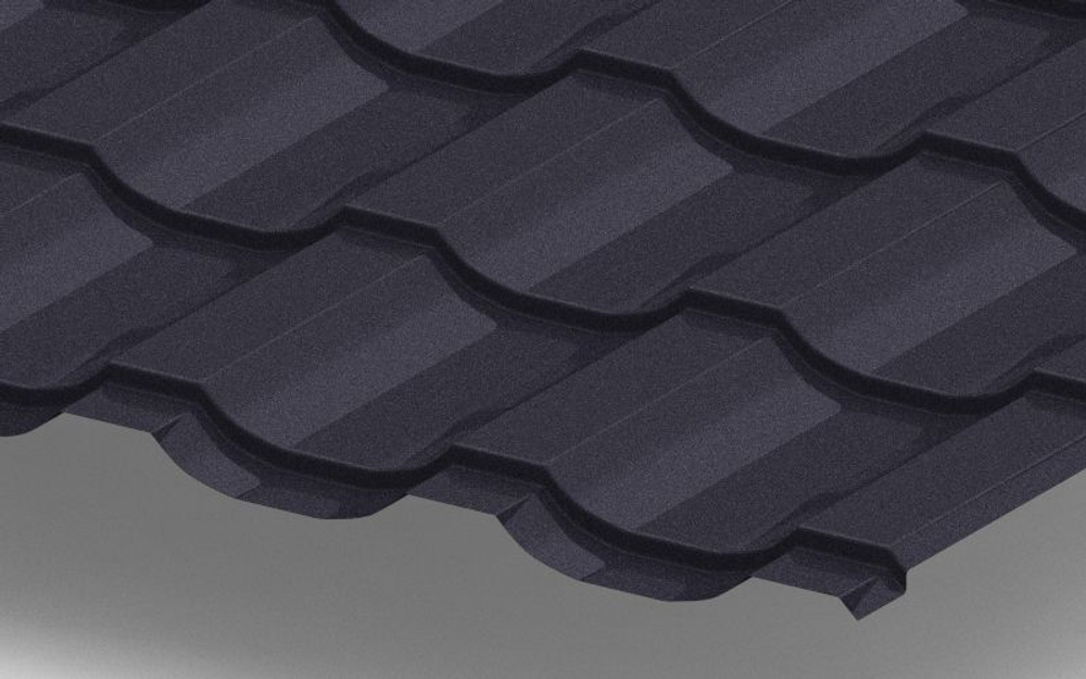 Металлочерепица Трамонтана с покрытием VikingMP®E, 0,50 мм, цвет RAL 7024