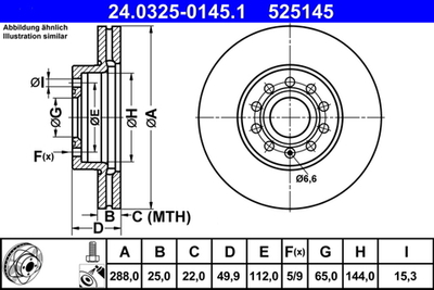 ATE - 24032501451-ATE - Brake Disc