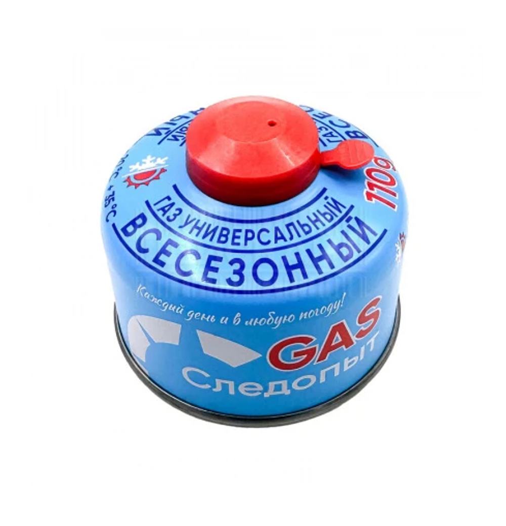 Газовый картридж резьбовой 110 г. СЛЕДОПЫТ (всесезонный)
