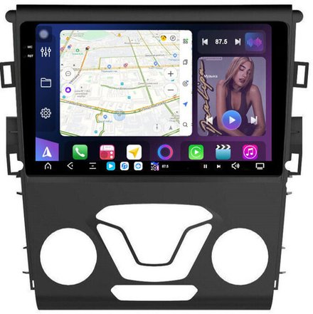 Магнитола для Ford Mondeo 5 2015-2019 - FarCar GX377M монитор 9.5" 2K QLED на Android 14, TS20, 6+128Гб, CarPlay, 4G SIM-слот