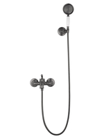 Смеситель для ванны с душем WONZON & WOGHAND STEAM, Темный графит (WW-88639008-BGM)