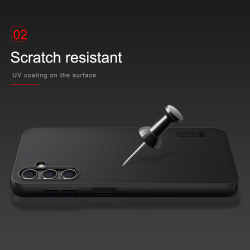 Тонкий жесткий чехол черного цвета от Nillkin для Samsung Galaxy A14 5G, серия Super Frosted Shield