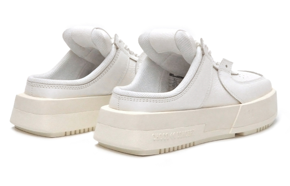 CHOCO CONCERT Cow Leather Skateboard Shoes Unisex White