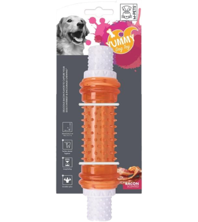 Игрушка для собак ЯММИ Палка, вкус бекона, нейлон 20x4,5x4,5см MPets 10635499