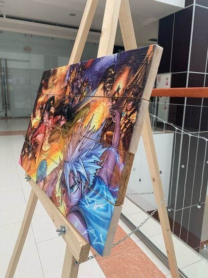 Современная картина на досках Anime Heroes