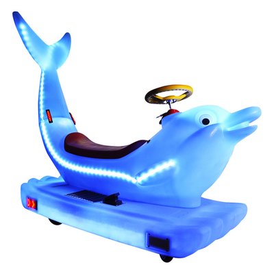 Прокатный аттракцион «Световой дельфин» Электромобиль (съемный хвост)