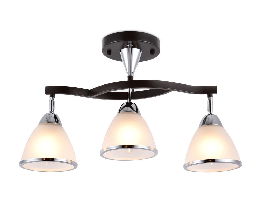 Подвесная люстра TR3112/3 DCF/CH темный кофе/хром E27 max 40W 550*150*320