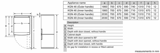 Холодильник BOSCH KGN49XL30U
