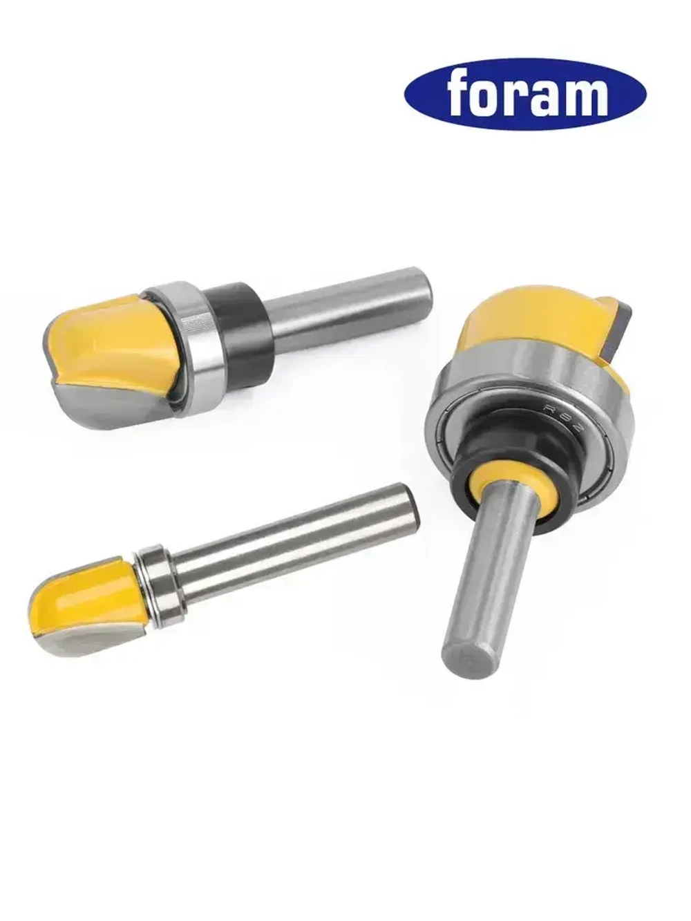 Фреза для менажниц, Foram, 12,7-19,05-28,6 3шт, хвостовик 8мм