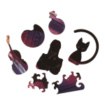 Пазл фигурный 80эл. "Девочка в чёрном платье" П3111 10083915 (Puzzle)