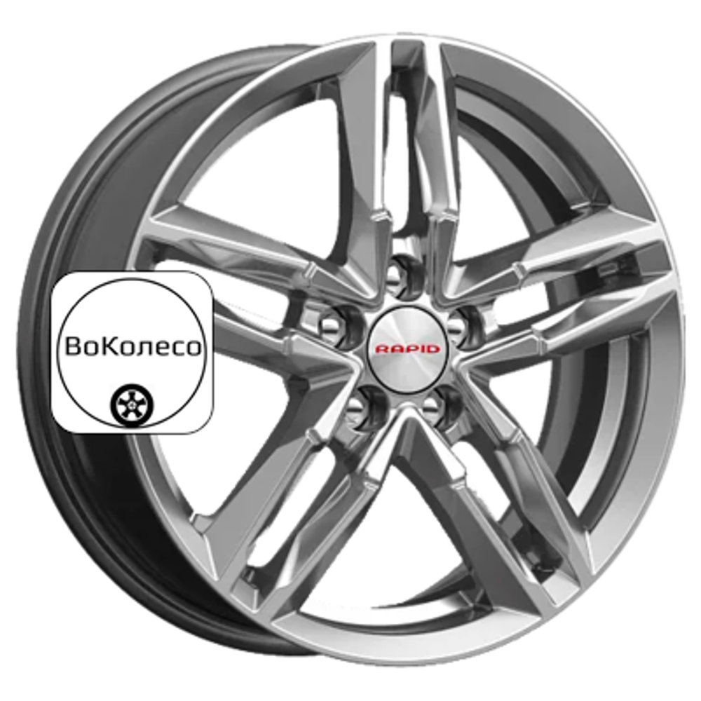 6x16/5x105 ET39 D56,6 Sayan-оригинал (КС731M) Дарк платинум K&K