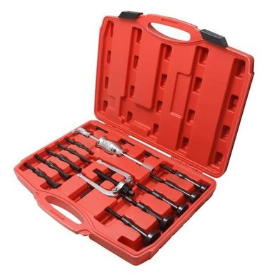 Набор съемников внутренних подшипников цанговый с обратным молотком,16пр. (8-58мм), в кейсе Forsage F-915T1