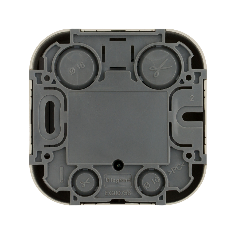 Розетка TV (телевизионная) "звезда" IP20 слоновая кость Quteo Legrand