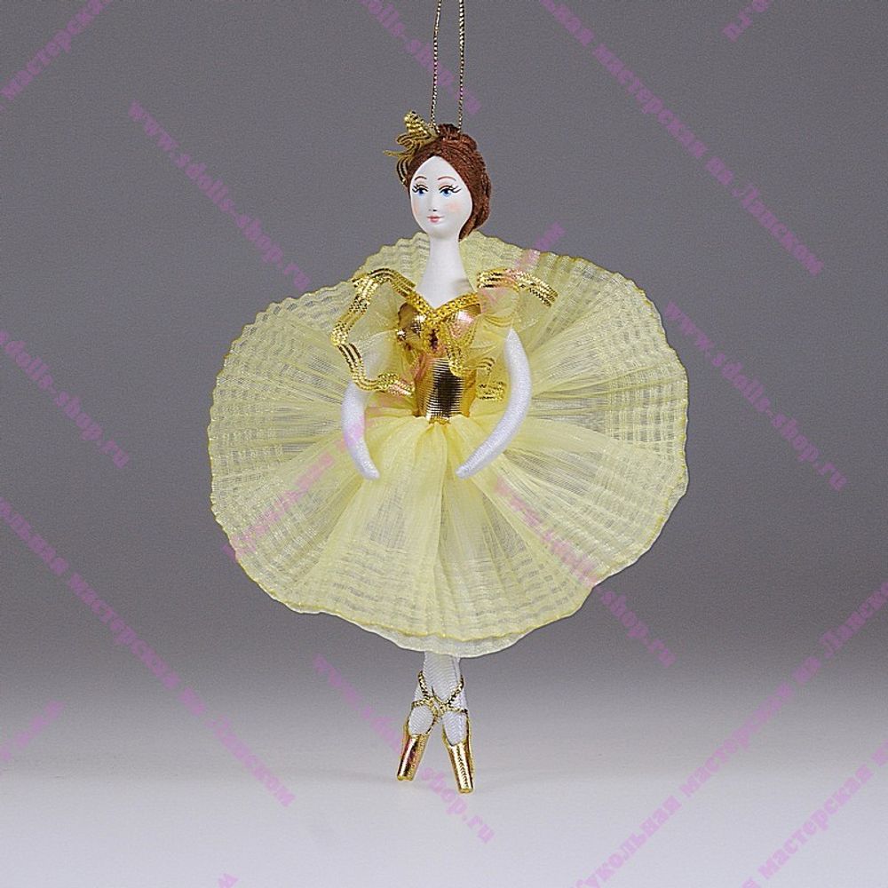 Ёлочная игрушка Балерина цветная