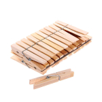 Прищепки бельевые деревянные Селфи (24шт.) 7см