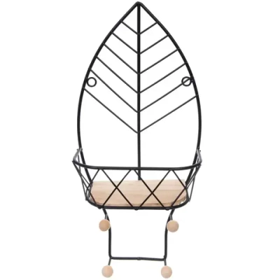 Ключница настенная металлическая «ЛОФТ ВОСТ», лантана, цвет чёрный, 19.5*10*41см (коробка)