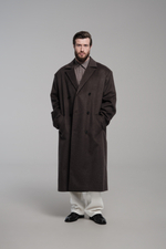 Пальто двубортное | brown