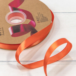 Лента Атласная 1,5см х 110м Полиэстер класс А (Оранжевый)