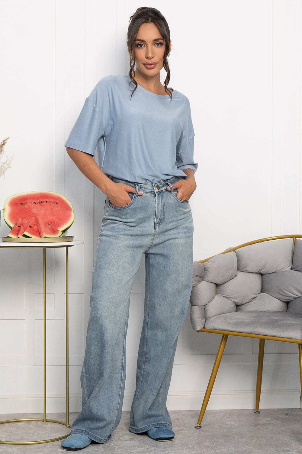 Футболка Аризона НЬЮ (голубая) Б13980-25М LT Collection