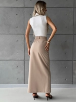 Юбка длинная на пуговицах