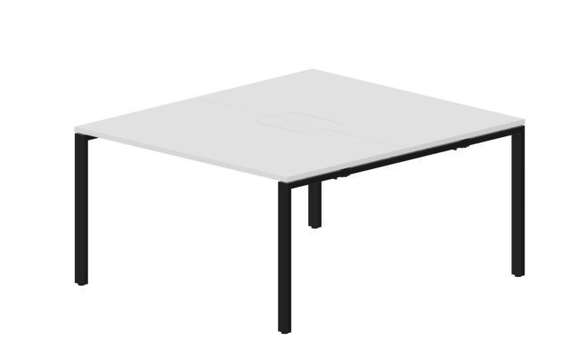 Составной стол Strike на 2 рабочих места 1380х1566х750мм (меламиновые аутлеты)