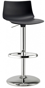Стул барный пластиковый Scab Design Day Up, хром, антрацит