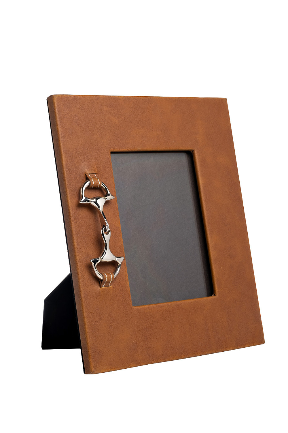 Фоторамка декоративная кожаная 21x2x28см Garda Decor коричневая