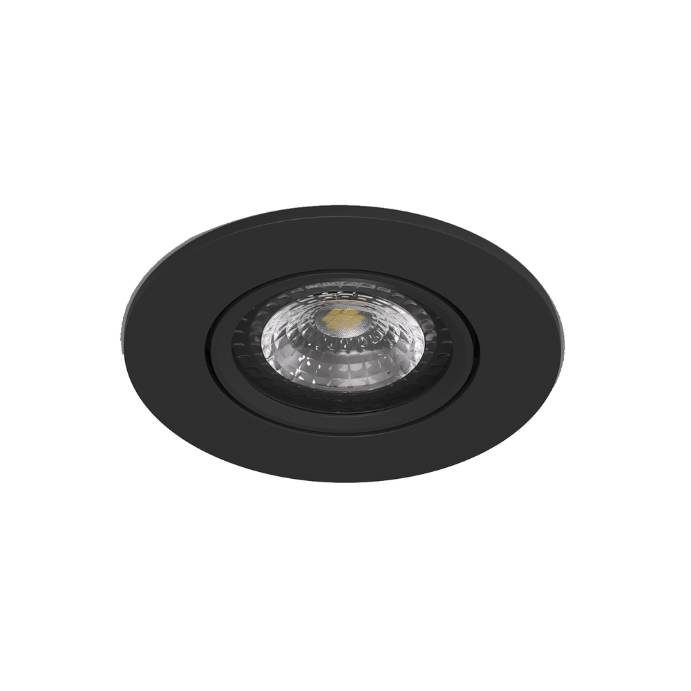 DK3020-BK Встраиваемый светильник, IP 20, 10 Вт, GU5.3, LED, черный, пластик