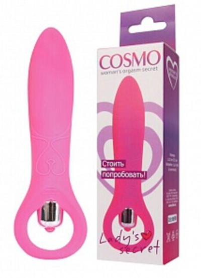 Мини-вибратор для девушек Cosmo (11 см , розовый ) (Цвет: розовый)