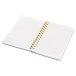 Блокнот 14,5 см * 21 см, гребень, Alingar, ламинация, конгрев, эффект 3D, клетка, 80 л., "Пироженко"