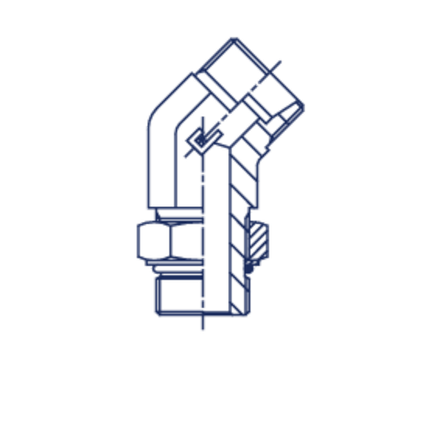 Штуцер FRA45 DL22 UNF1.1/16" (корпус)