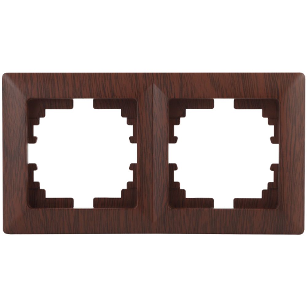 Рамка для розеток и выключателей Intro Solo 4-502-10 на 2 поста, СУ, венге