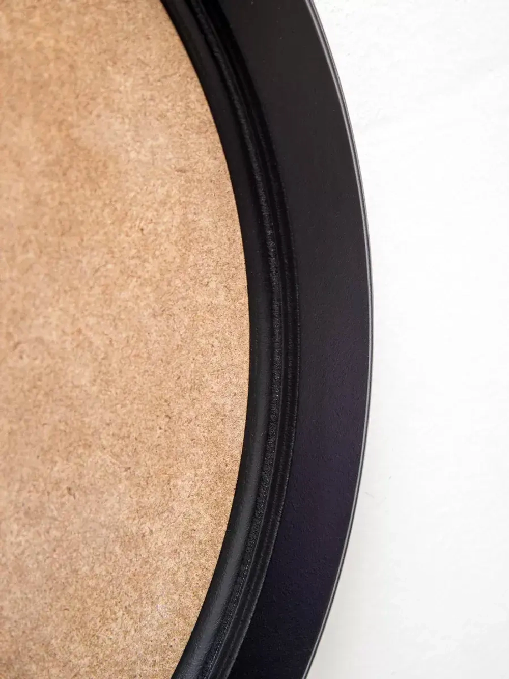 Рама круглая багетная для творчества и фотографий черная