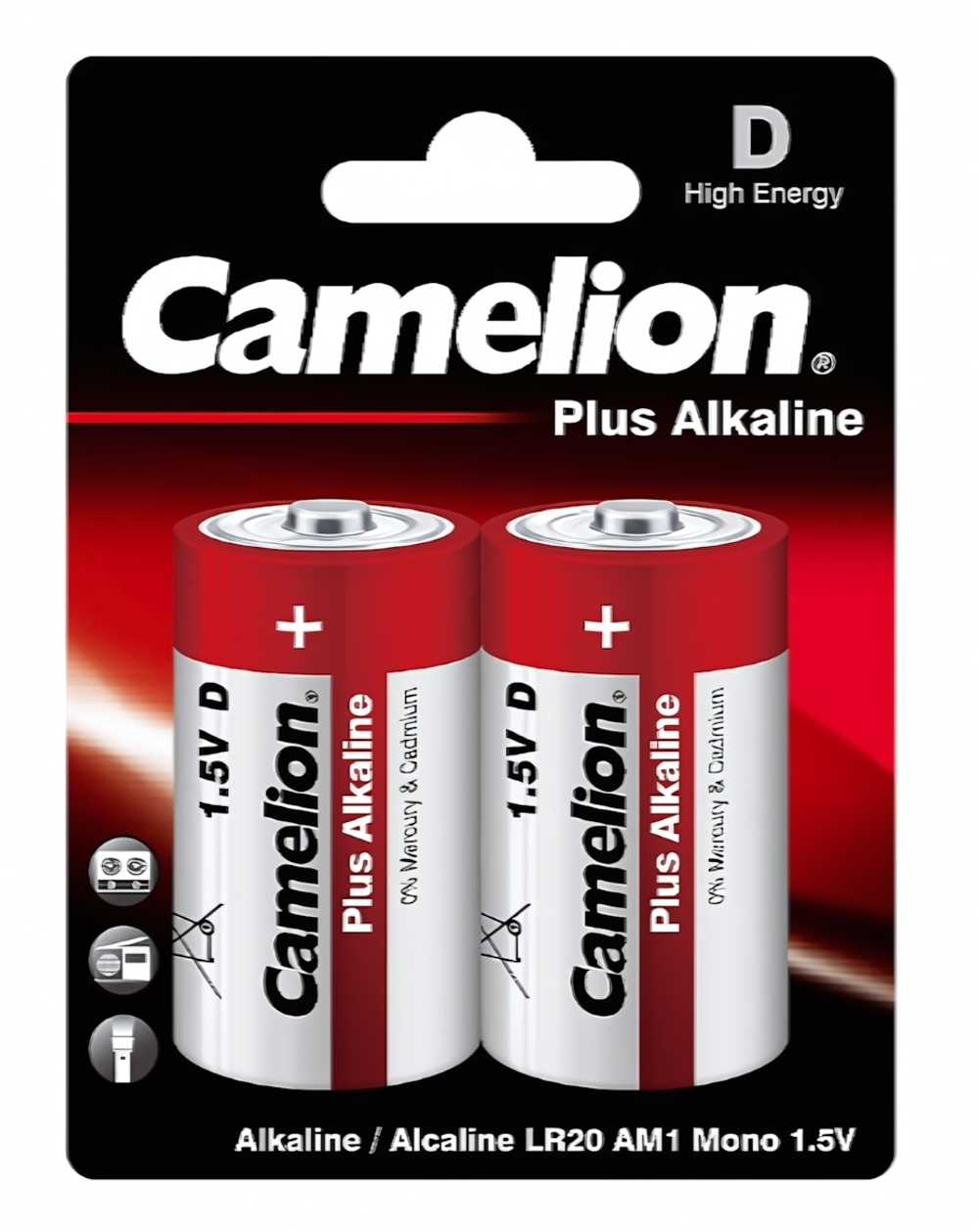 Элемент питания Camelion Plus LR20/BL2