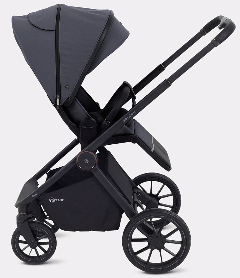 Детская коляска Rant Falcon Neo 3 в 1 с автокреслом Cruise Black Graphite