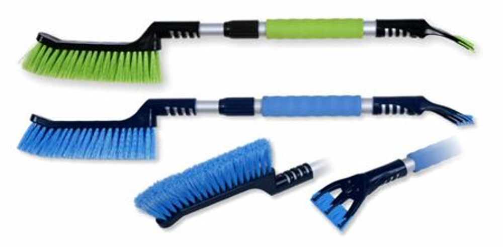 Скребок+щетка  для снега  74-101см "CITY UP" ТЕЛЕСКОП, мягкая ручка CU-78