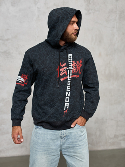 Толстовка демисезонная мужская LEGENDA Меч черная