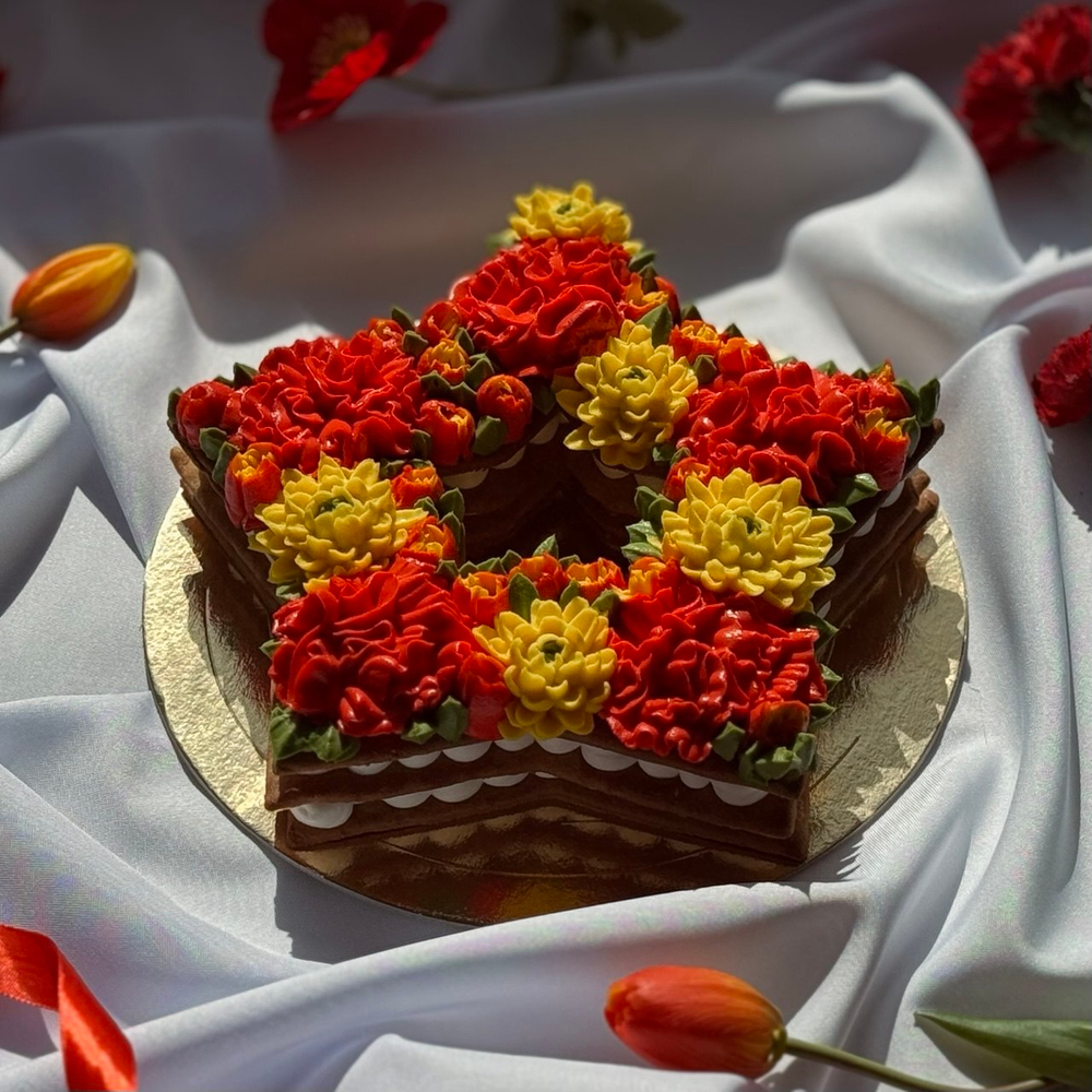 Торт "Звезда Победы"