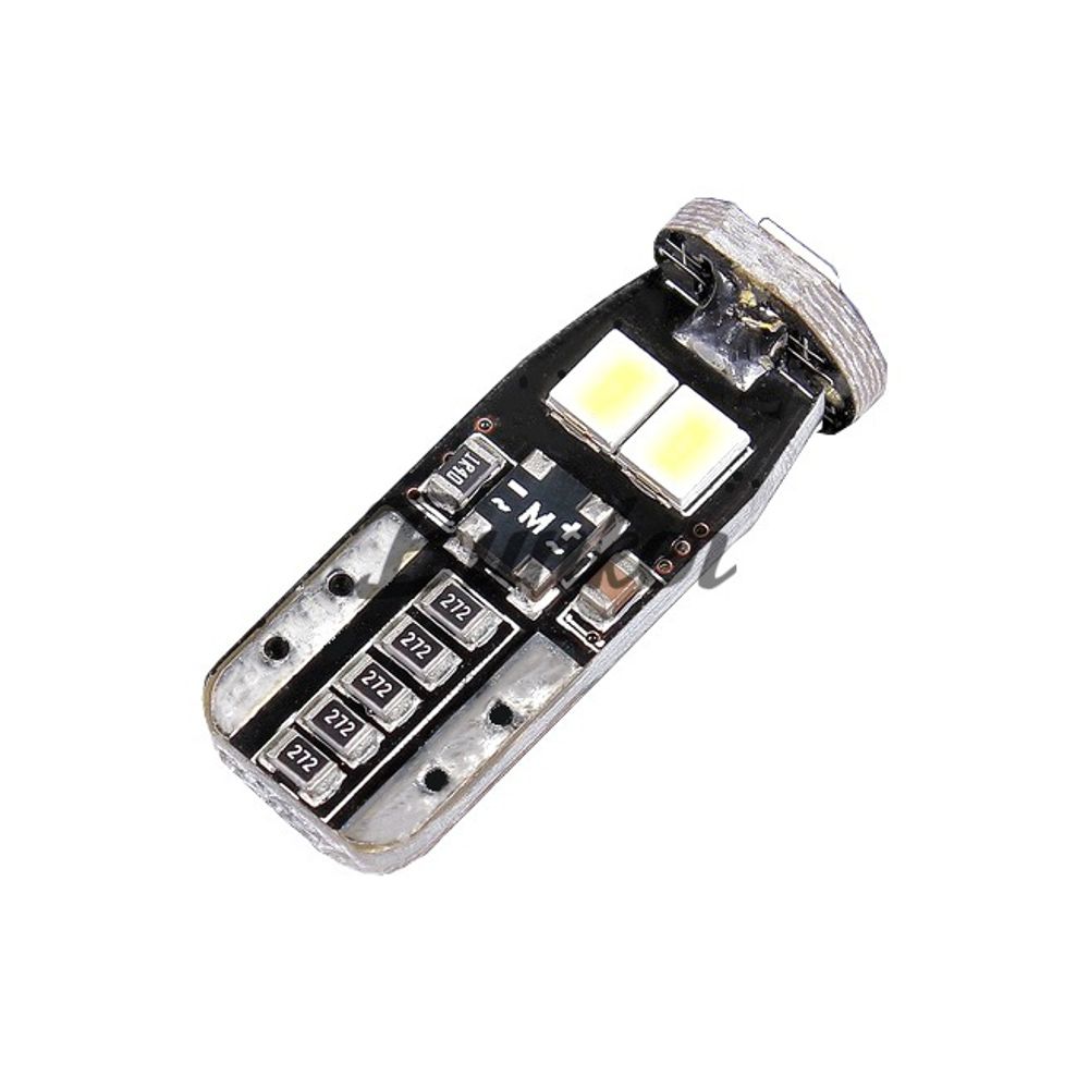 Светодиодная автомобильная LED лампа Sariti PY-8G-T10-6W-2835 (W5W),Желтый,Не полярная,12V