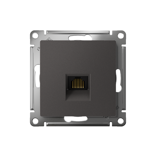 Розетка компьютерная AtlasDesign RJ45 кат.5E механизм базальт SE ATN001483