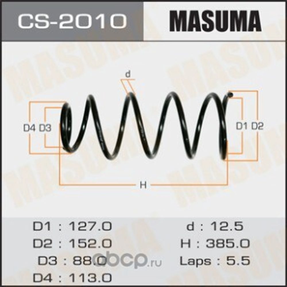 Пружина перед. подвес. Nissan Almera Classic (Masuma)