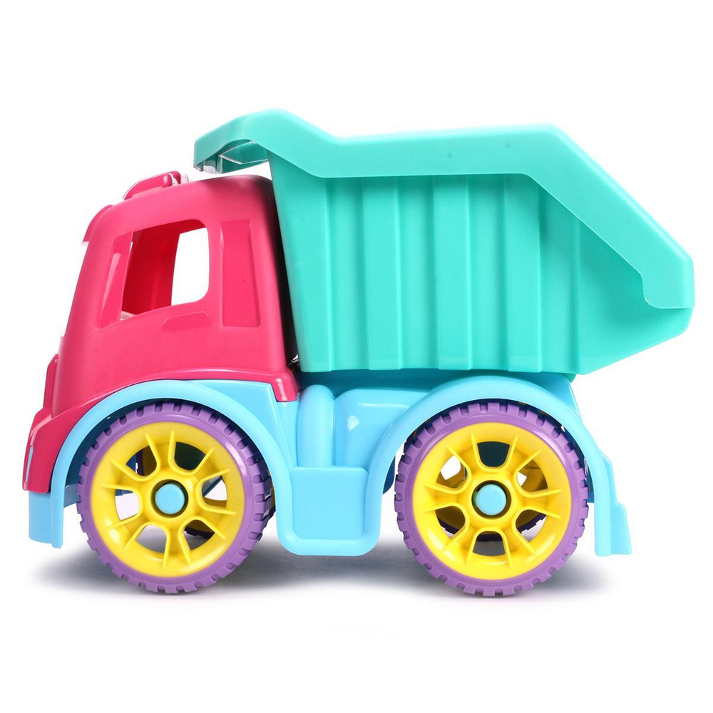 Грузовик большой Шкода с конструктором "Мега" (28 дет.) (Нордпласт)