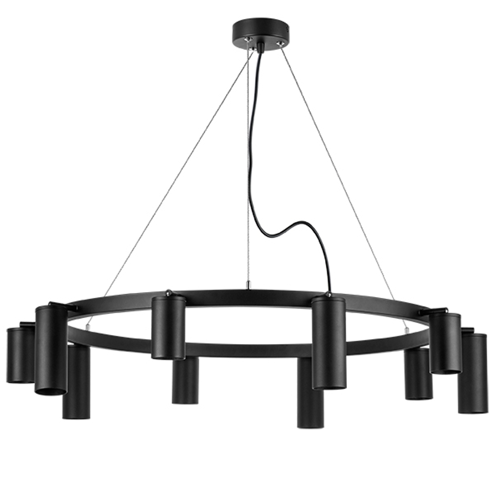 LR020375875 Люстра RULLO 10х50W GU10 ЧЕРНЫЙ (571020+214437-5+214487-5)