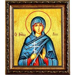 Алла Готфская Святая мученица. Икона на холсте.