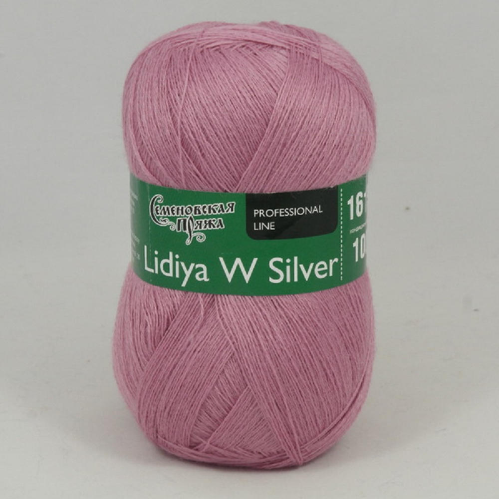 Семеновская Пряжа "Лидия Silver ЧШ" 100% имп. меринос 1613м/100гр
